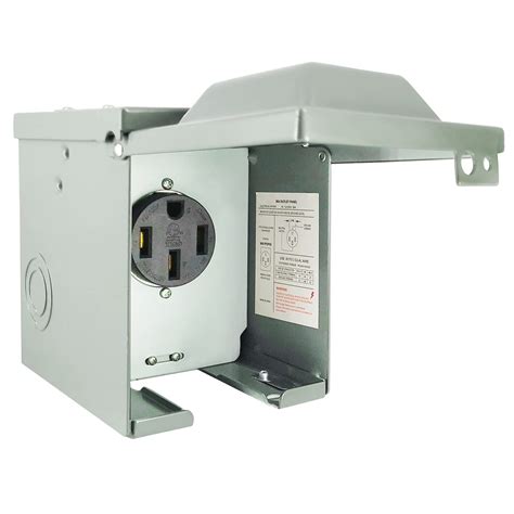 rv electrical receptacle box|50 amp weatherproof outlet box.